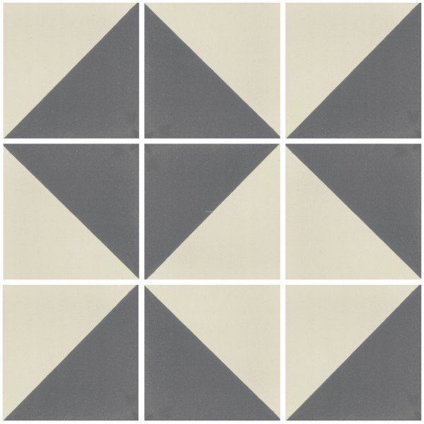 Mexican Talavera Tiles  White Gray